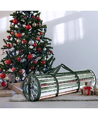 Hearth & Harbor Premium Holiday Gift Wrapping Paper Storage Organizer Bag - Fits Up To 14 Rolls of 40”