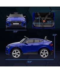Aosom 12V Kids Electric Ride On Car, Licensed Audi E-tron with Seat