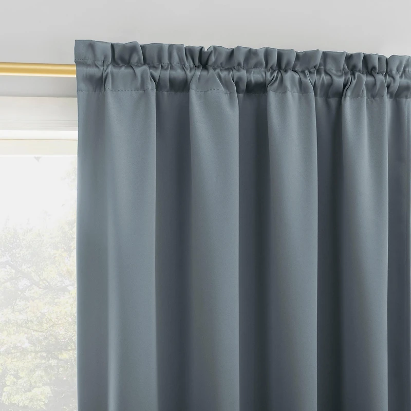 Preston Energy Saving Blackout Rod Pocket Curtain Panel