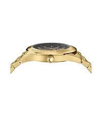 Versace Men's V-Code Ip Yellow Gold Stainless Steel Bracelet Watch, 42mm