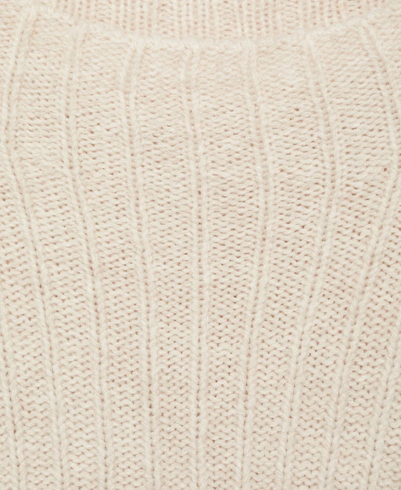 Mango Women's Seams Detail Perkins-Neck Sweater