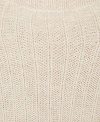Mango Women's Seams Detail Perkins-Neck Sweater