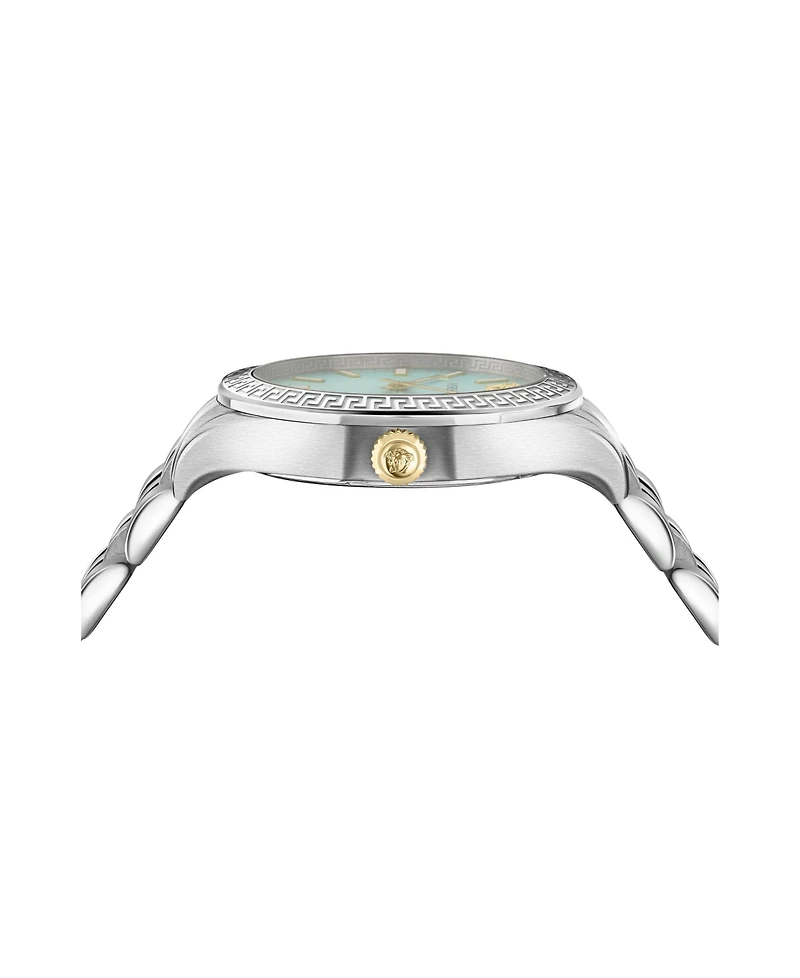 Versace Hellenyium Silver Stainless Steel Bracelet Watch, 36mm