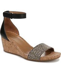Naturalizer Women's Areda Ankle Strap Wedge Sandals