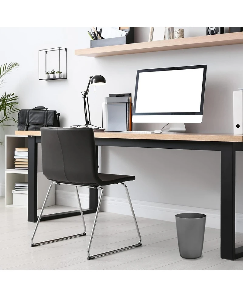 Small Trash Can with Open Top for Compact and Tight Spaces – 1.58 Gallon Capacity