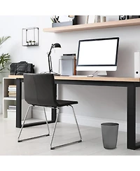 Small Trash Can with Open Top for Compact and Tight Spaces – 1.58 Gallon Capacity