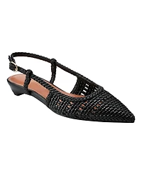 Marc Fisher Women's Kelysa Woven Slingback Flats