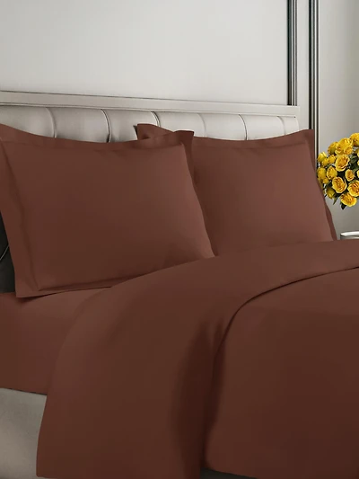 Premium Microfiber Duvet Cover Set - King Cream
