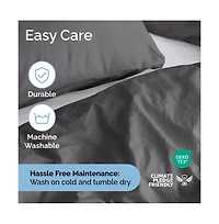 Premium Microfiber Duvet Cover Set - King Cream