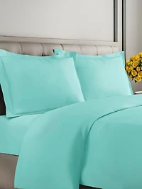 Premium Microfiber Duvet Cover Set - King - Cream