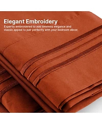 Pillowcase Set of 4 Soft Double Brushed Microfiber