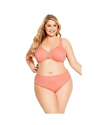 Avenue Plus Fashion Microfiber Hi Cut Brief