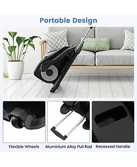 Hongge Under Desk Elliptical Machine with Display Monitor for Home Office