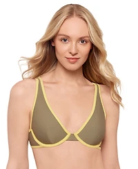 Salt + Cove Juniors' Plunge Underwire Bikini Top, Exclusively at Macy's