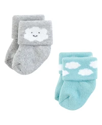 Hudson Baby Boys Comfort 8-Pack Terry Socks