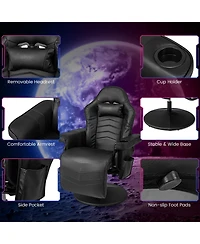 Gouun Massage Video Gaming Recliner Chair with Adjustable Height
