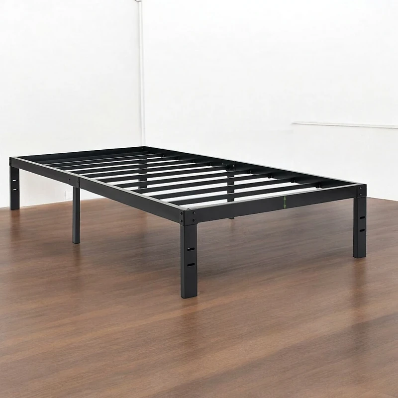 Slickblue College Dorm Metal Platform Bed Frame Sturdy and Space-Saving