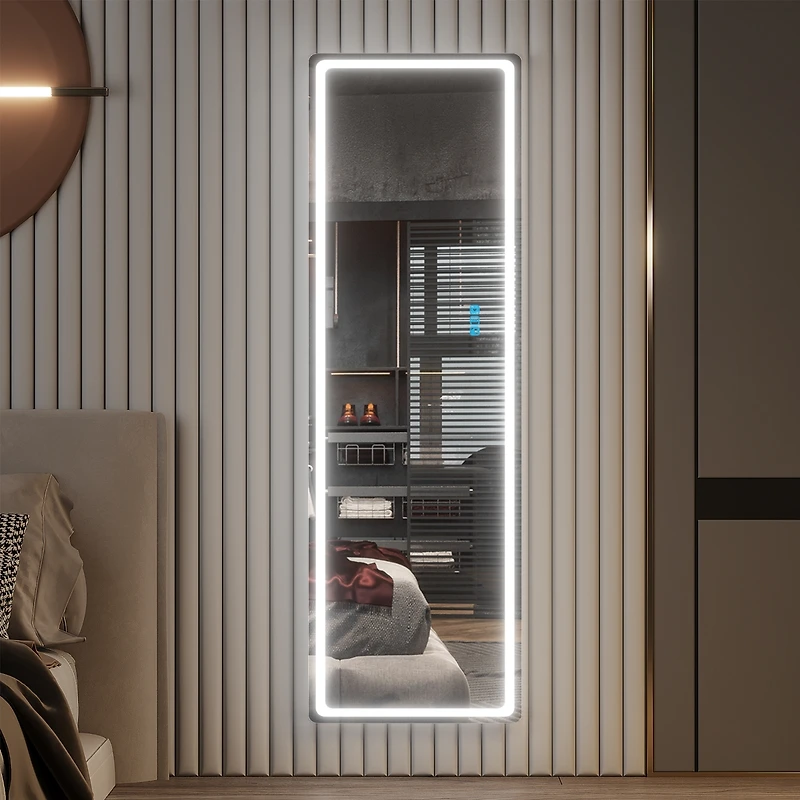 Vlsrka Full-Length Mirror with Adjustable Rgb Lighting
