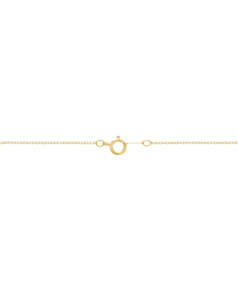 Honora Cultured Ming Pearl (11mm) & Diamond (1/5 ct. t.w.) Swirl 18" Pendant Necklace in 10k Gold