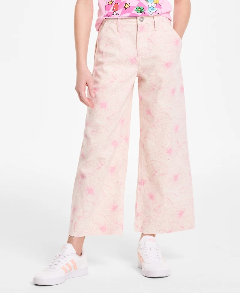 Epic Threads Little & Big Girls Riveria Cropped Wide Leg Pants, Exclusively at Macy's