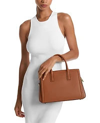 Michael Kors Laila Medium Leather Satchel
