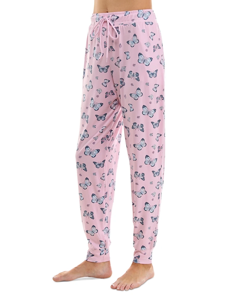 Roudelain Women's Printed Jogger Pajama Pants