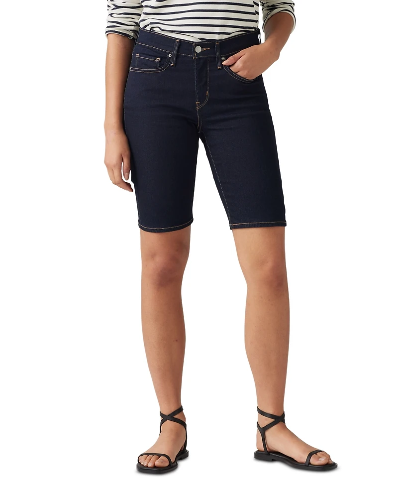 Levi's Women's Mid-Rise Shaping Bermuda Shorts