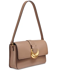 Donna Karan New York Valley Stream Leather Buckle Shoulder with Removable Strap