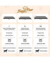 Bingopaw Xl Innovative Dog Pet Pillow Bed Microfiber Leather 3D Superfiber Fabric Cushion Bed