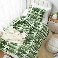 Jelly Rolls Chunky Bunny - Coma Inducer Oversized Comforter Set - Green Willow,Twin Xl