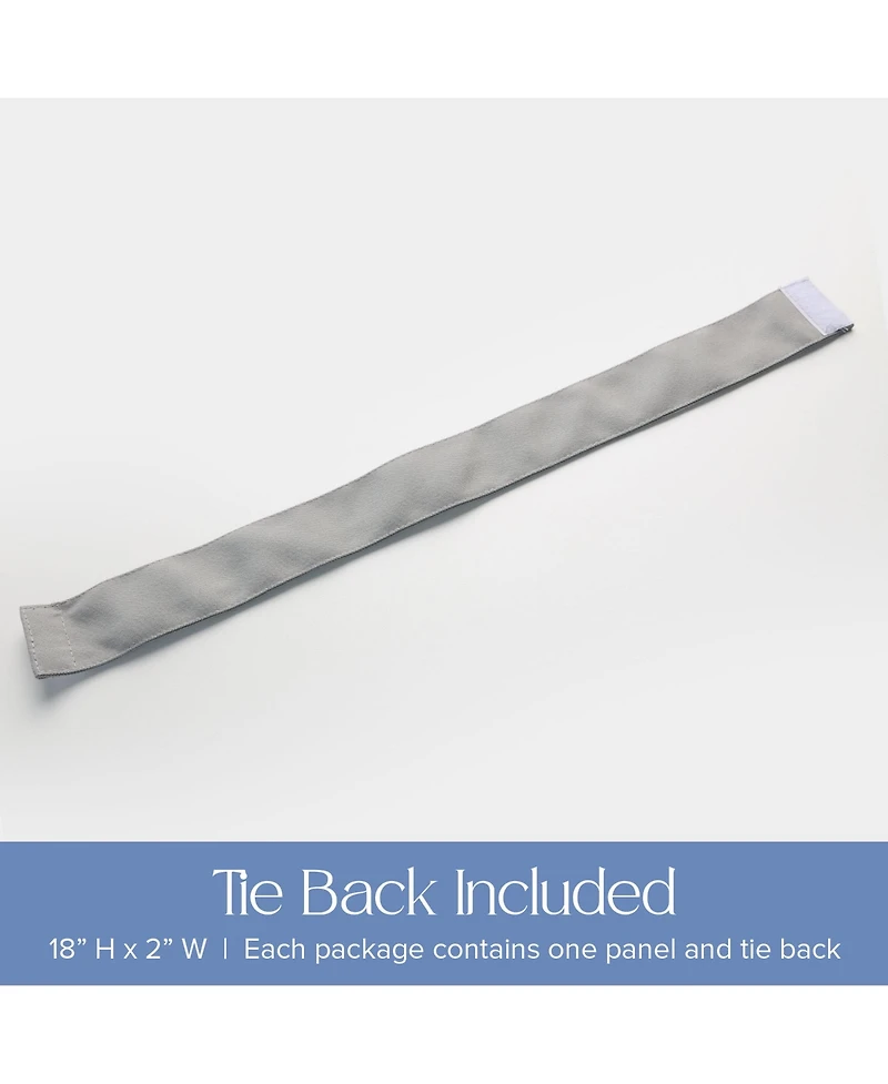 Awesome Home Outdoor Cabana Solid Uv Protected Privacy Tab Top Curtain Panel, 52"x108"