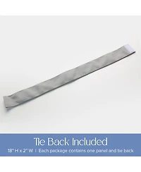 Awesome Home Outdoor Cabana Solid Uv Protected Privacy Tab Top Curtain Panel, 52"x108"