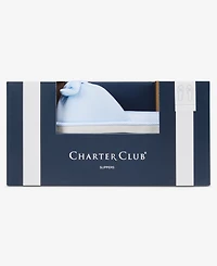 Charter Club Women's Striped Bow Slide Slippers, Exclusively at Macy's