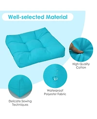 Gouun 21 Inch x 21 Inch Patio Chair Seat Cushion Pads for Indoor and Outdoor