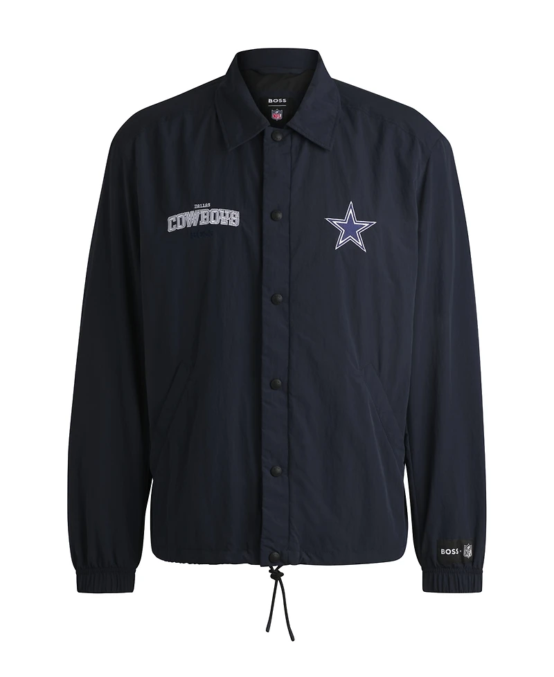 Hugo Boss x Nfl Embroidered Branding Water-Repellent Jacket