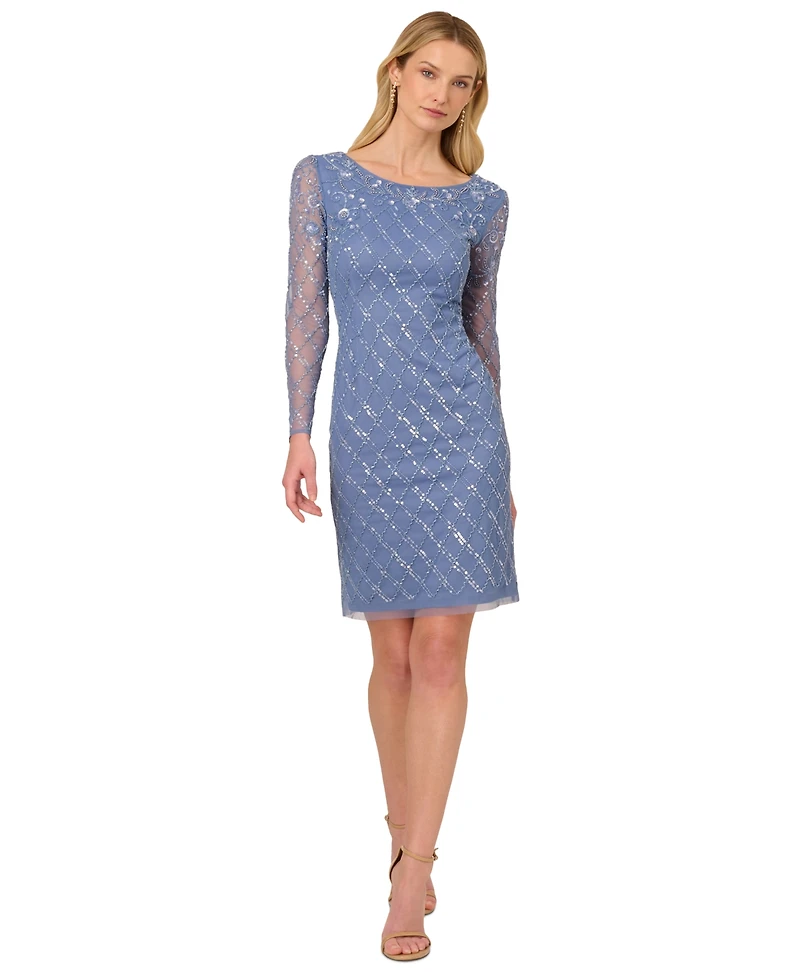 Adrianna Papell Embellished Sheath Dress