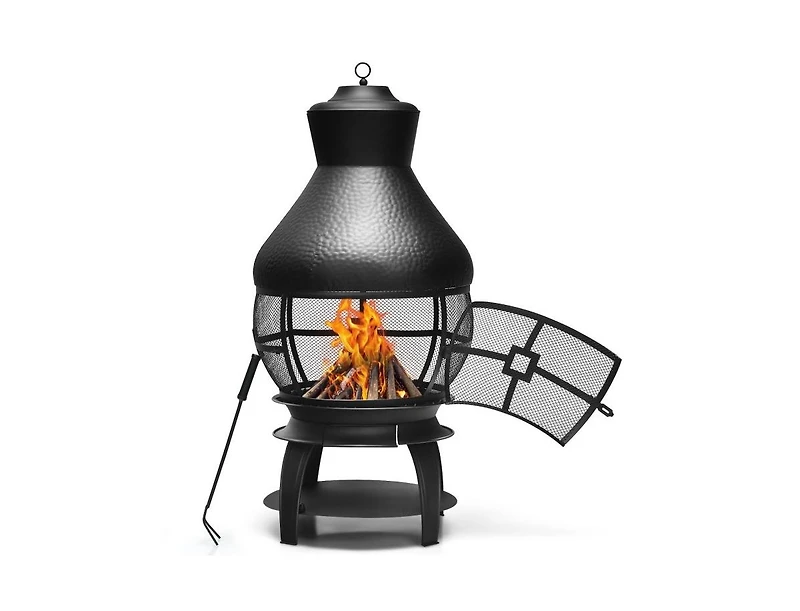 Slickblue Portable Outdoor Wood Burning Fire Pit - Compact and Durable Backyard Fireplace