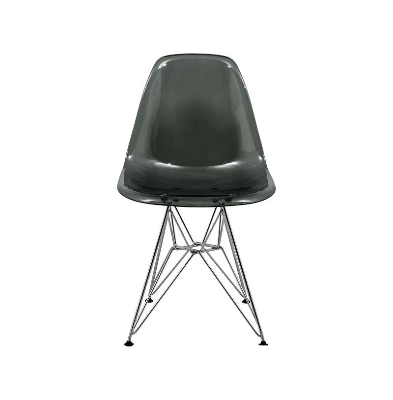 LeisureMod Cresco Molded Eiffel Side Chair