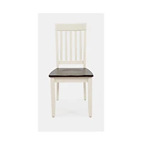 Jofran Decatur Lane Farmhouse Solid Wood Dining Chair (Set of 2)