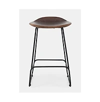 Jofran Nature's Edge Solid Acacia Counter Height Backless Stool (Set of 3