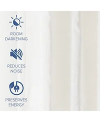 Texture Velvet Back Tab Room Darkening Curtain Panel