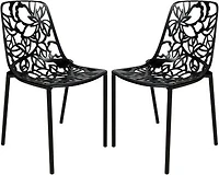 Leisuremod Modern Devon Aluminum Chair Set Of 2