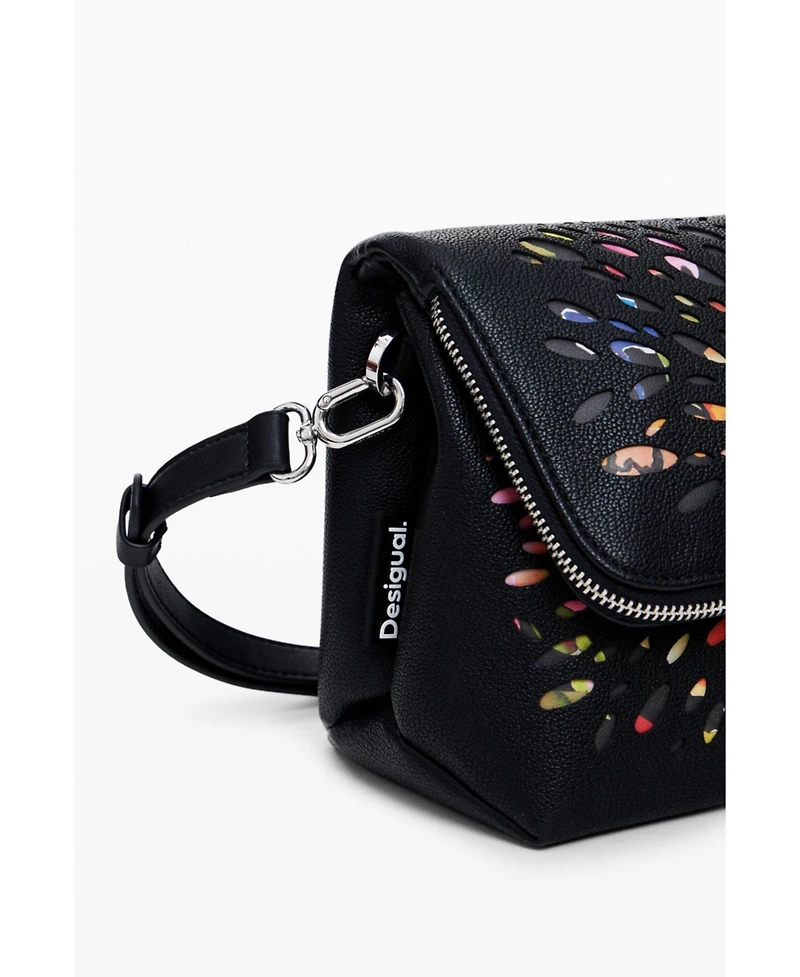 Desigual Women's Medium crossbody perforated bag