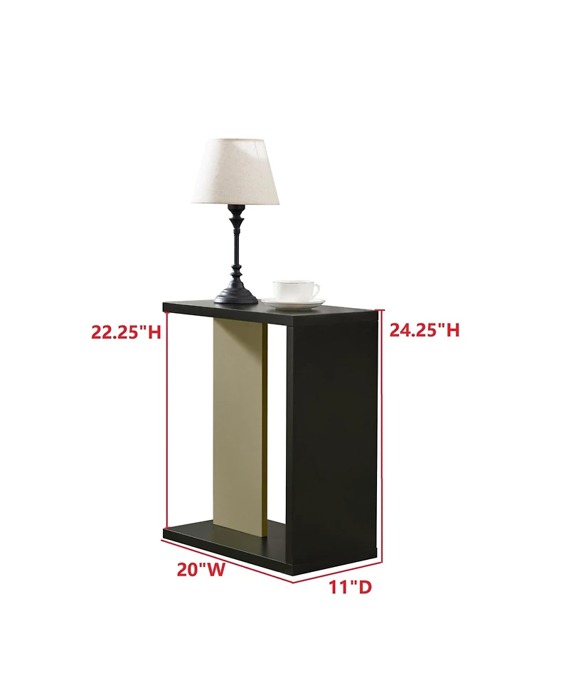 Kings Brand Furniture Hayward Side Table, End Table for Couch, Snack and Laptop