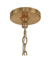 Possini Euro Design Indy 26" Modern Pendant Chandelier Ceiling Light Fixture Dining Room Over Table Kitchen Island Foyer Drum Hanging 5-Light White Br