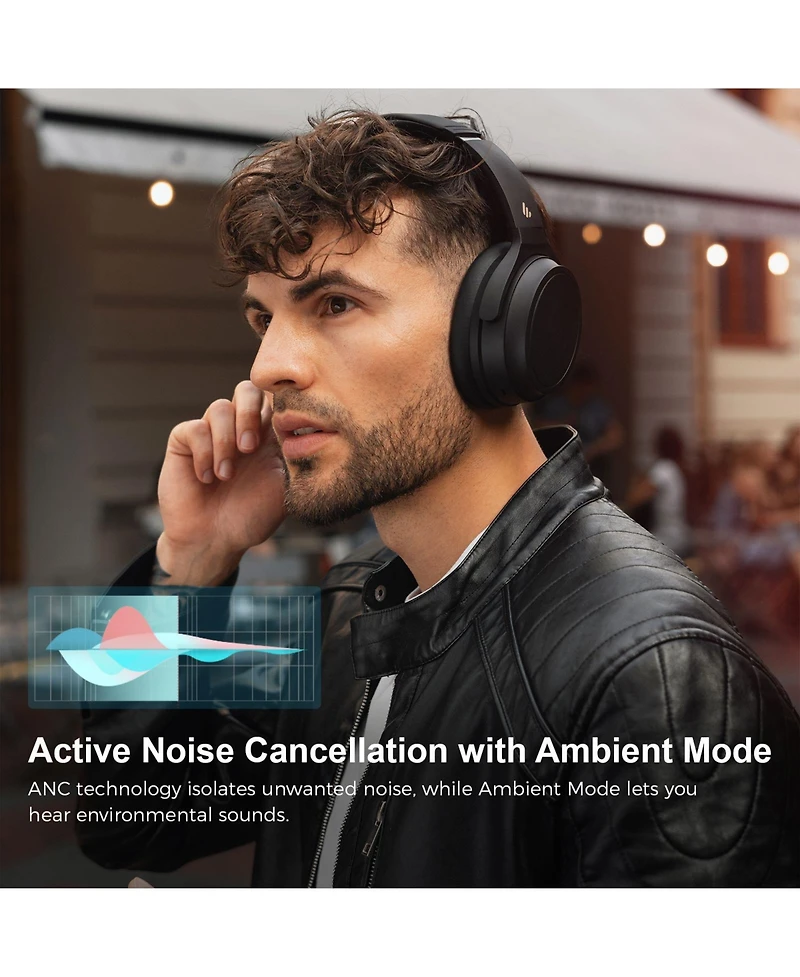 Edifier WH700NB Wireless Active Noise Cancellation Over-Ear Headphones