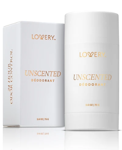 Lovery Unscented Deodorant Stick, 2.6 oz.
