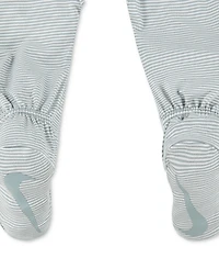 Nike Baby Boy or Girl Viscose Striped Footed Coverall