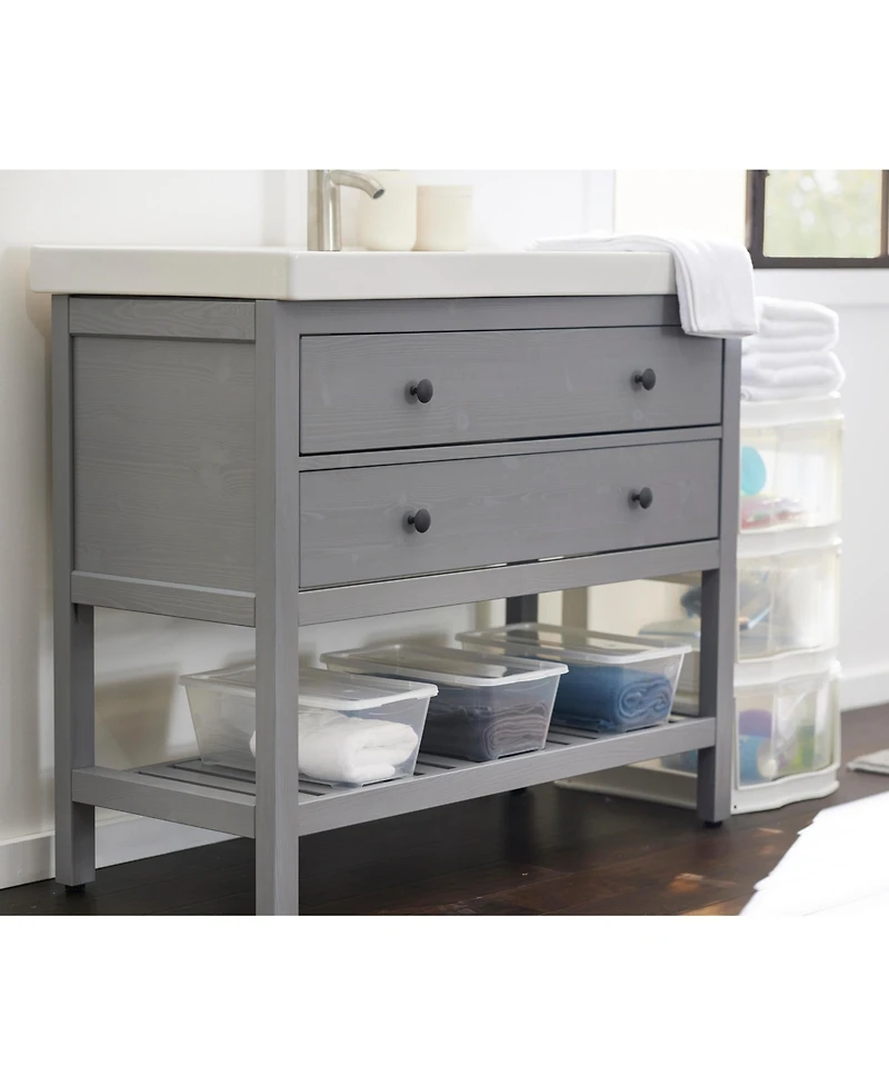 Life Story 6L Shoe and Closet Storage Box Stacking Containers