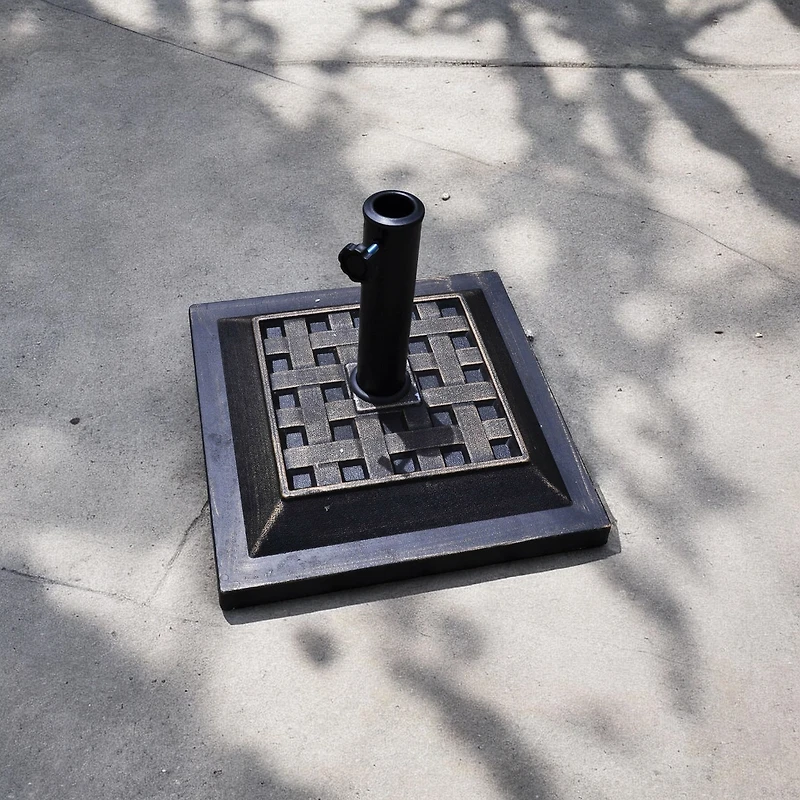 Slickblue Square Heavy Duty Outdoor Umbrella Stand Base